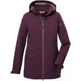 KILLTEC Damen Softshelljacke/Outdoorjacke mit abzippbarer Kapuze KOW 8 WMN SFTSHLL JCKT, dunkelpflaume, 38, 39685-000
