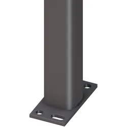 TraumGarten Metallpfosten 70x70 mm-Aufschr-1950-anthrazit