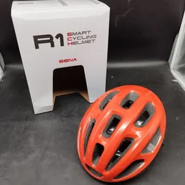 Sena R1 der Smarte Fahrradhelm (Electric Tangerine, M)