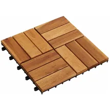 vidaXL Terrassenfliese 30 x 30 cm braun
