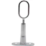 DOJA Barcelona | Garderobenstange Oval Wandhalterung | Schrankrohr-Mittelträger 30,5x15,5mm | Pack 4 | Schrankrohrhalter für Ovalstange | Kleiderschrank Stange Ausziehbar | Kleiderstange Halterung