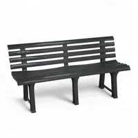 Spetebo Kunststoff Gartenbank 3-Sitzer 145 x 74 cm -