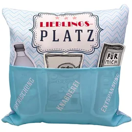 Hergo Dekokissen Lieblingsplatz 43 x 15 x 43 cm Bedruckt