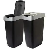 2friends Centi Mülleimer 50 l Schwarz