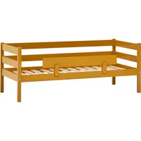 Hoppekids Einzelbett »ECO Comfort Kinderbett, Kiefer Massivholz, Jugendbett inkl. Rollrost«, 70x160 cm, wahlweise in verschieden Farben/ Matratze/ Absturzsicherung, gelb