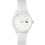 Lacoste Analog Quarzuhr für Damen mit Weisses Silikonarmband - 2001211