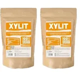 Premium Xylit mit 1:1 Süßkraft gegenüber Zucker 1kg verwendbar als kalorienarmer Zuckerersatz, bekannt aus Supermarkt und Drogerie in Deutschland, feinkörnig (1 kg) (Packung mit 2)