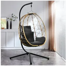 RAMROXX Hängesessel NEW XXL Schwarz/Natur