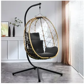 RAMROXX Hängesessel NEW XXL Schwarz/Natur