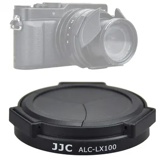 JJC ACLX100 Selbsthaltender Objektivdeckel, kompatibel mit Panasonic Lumix LX100 / LX100 II/Leica D-LUX Typ 109 D-LUX 7, LX100II Mark II M2 Objektivdeckel, Leica D LUX 7 Kamera-Objektivdeckel