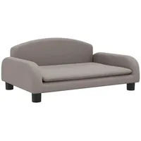 Kindersofa Taupe 70x45x30 cm Stoff - Taupe