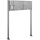 AL Briefkastensysteme Briefkasten Premium Edelstahl Stand Anlage mit Klingeln, Post A4 modern, robust, wetterfest, Artikelnummer: 331T2S2K3SL