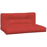 vidaXL Palettenkissen 2-tlg. 60 x 40 x 20 cm rot