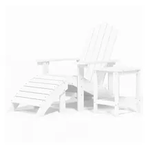 vidaXL Adirondack Gartenstuhl 73 x 45 x 92 cm weiß 1 St.