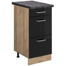 Vicco Schubladenschrank R-Line 40 x 40 x 81,6 cm Schwarz