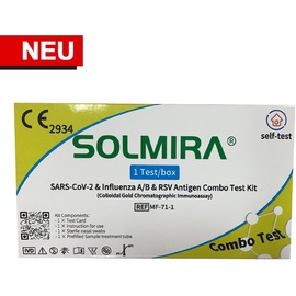 Solmira SARS-CoV-2 + Influenza A/B + RSV Selbsttest