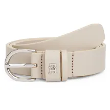 Tommy Hilfiger Damengürtel Leder 2,5 cm breit beige 90