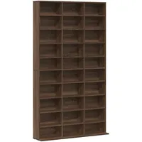 vidaXL CD-Regal 102 x 23 x 177,5 cm Braun