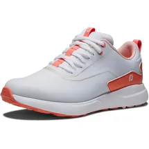 FootJoy Damen PerformaGolf Schuh, Weiß, Koralle, 41 EU - 41 EU