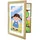 Relaxdays Bilderrahmen Kinder beige/weiß A4 3 St.