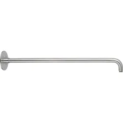 Wand-Anschlussrohr für Kopfbrausen, rund (Ausführung: Wand-Anschlussrohr DN15 500mm Edelstahl poliert)