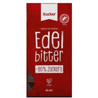 Xucker Vegane Edelbitter-Schokolade mit Xylit (80g)