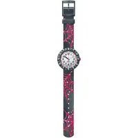 Flik Flak WEBAXUS FCSP118 34 mm Gehäuse schwarz Silikonarmband mehrfarbig