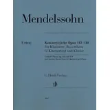 G. Henle Verlag Konzertstücke op. 113 und 114 für Klarinette, Basetthorn (2 Klarinetten) und Klavier: Besetzung: Kammermusik mit Blasinstrumenten (G. Henle Urtext-Ausgabe)