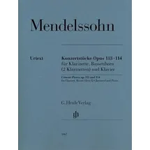 G. Henle Verlag Konzertstücke op. 113 und 114 für Klarinette, Basetthorn (2 Klarinetten) und Klavier: Besetzung: Kammermusik mit Blasinstrumenten (G. Henle Urtext-Ausgabe)