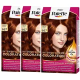 (7,65€/Einheit) Poly Palette Intensiv Creme 667 dunkles Kupfer stufe 3