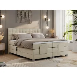 MKS Boxspringbett 180 x 200 cm H3 Beige