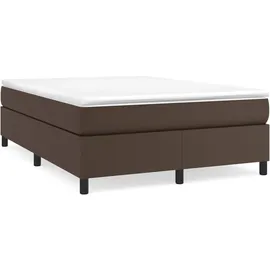 vidaXL Boxspringbett 140 x 190 cm Braun