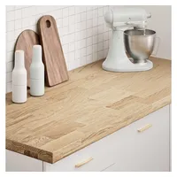 VidaXL Küchenarbeitsplatte 140x63,5x4 cm Massivholz Eiche Rechteckig