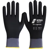 Nitras Handschuhe SKIN FLEX C Gr.9 grau/schwarz EN 388 II Strick m.Beschichtung