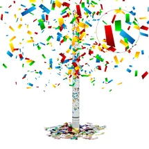 Relaxdays Party Popper 80 cm Bunt