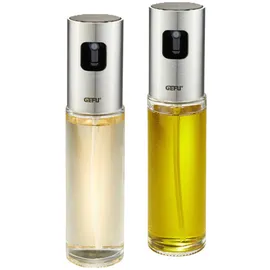 GEFU NEVA Essig- und Öl-Sprüher Set 2 Stück 100 ml Edelstahl Glas