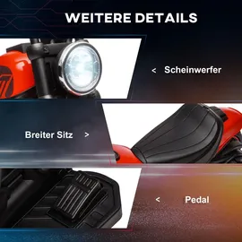 Homcom Kinder-Elektromotorrad Rot (HOMCOM)