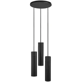 Nordlux Tilo 3-flg. GU10 30 cm schwarz Holz, Metall
