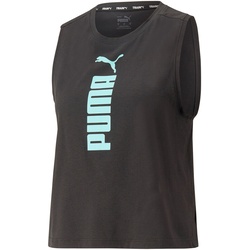 PUMA Fit Tri-Blend Tanktop Damen 51 - PUMA black/electric peppermint S