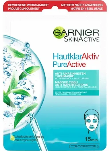 GARNIER Collection Skin Active Anti-Unreinheiten Tuchmaske