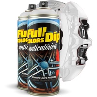 FullColors Kit x2 Lacksprays für Bremssättel, 400 ml, einfache Anwendung, professionelles Finish (Farben zur Auswahl), Weiß
