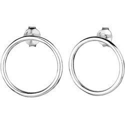 Elli Basic Kreis Geo Trend 925 Sterling Silber silberfarben Damen 