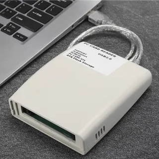 ASHATA PCMCIA-Speicherkartenleser, auf 68-Pin-ATA PCMCIA-Speicherkartenleser, Tragbarer Industriespeicher-Konverterspeicher 68-Pin-PCMCIA-Hochgeschwindigkeits-PCATA