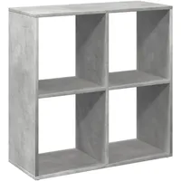 vidaXL Bücherregal Raumteiler 69,5 x 29 x 69,5 cm Grau