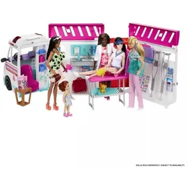 Barbie Puppenfahrzeug 2-in-1 Krankenwagen mehrfarbig