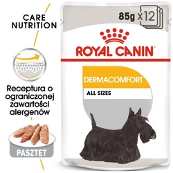 ROYAL CANIN DERMACOMFORT Nassfutter für Hunde mit empfindlicher Haut Mousse 12 x 85 g