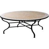 Marokkanischer Mosaiktisch Marrakesch Beige Weiss ø 120cm , 45cm hoch