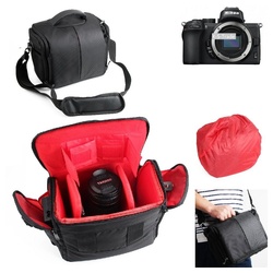K-S-Trade Kameratasche für Nikon Z 50, Kameratasche Fototasche Schultertasche Zubehör Tasche einteilbare schwarz