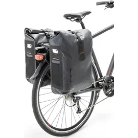 new looxs Varo Racktime Doppelte Fahrradtasche, Black, 40 l)