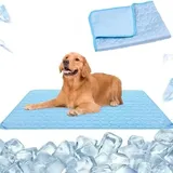 SWZEC hundeliebling pet cool v.3 - Premium kühlmatte für Hunde (XXL 150X100,Blau1)